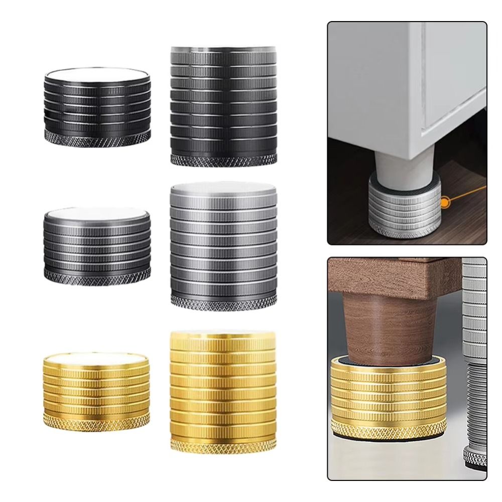 Desk Setup Riser - Adjustable Height Furniture Leg Booster Pad