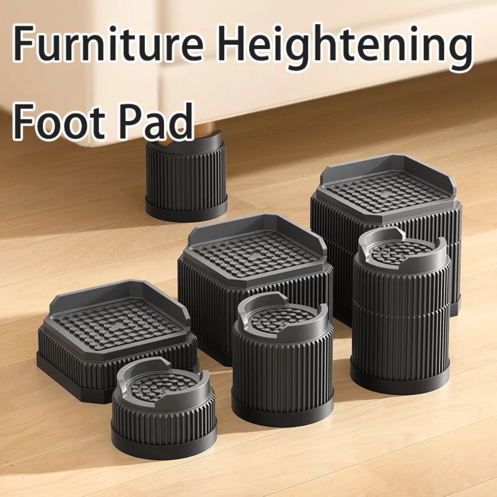 Desk Setup Riser - Adjustable Height Furniture Risers - High