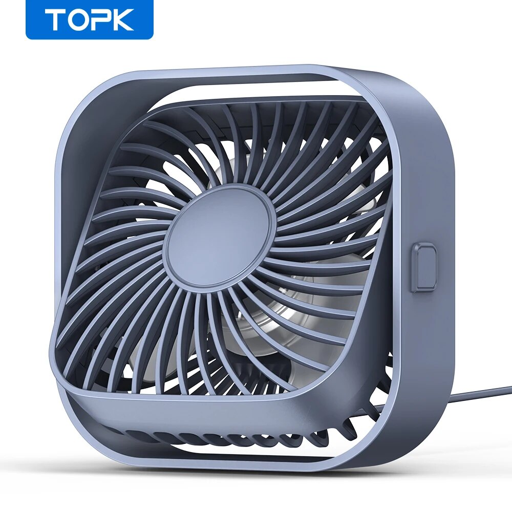 Fan Desk Small Usb - TOPK USB Desk Fan,Strong Airflow &Quiet