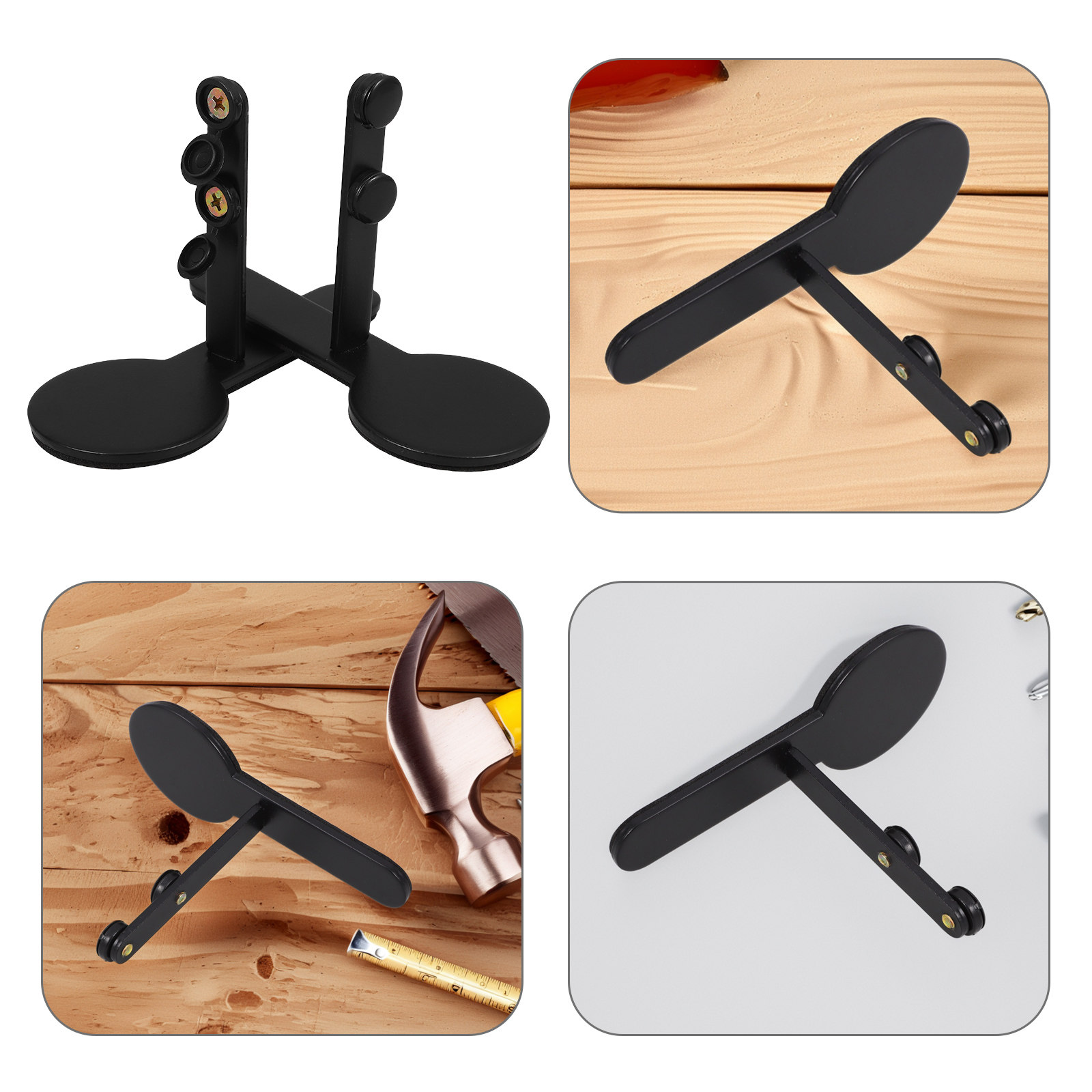 Desk Setup Home - 1Pairs Metal Pegboard Bracket Kit Desk
