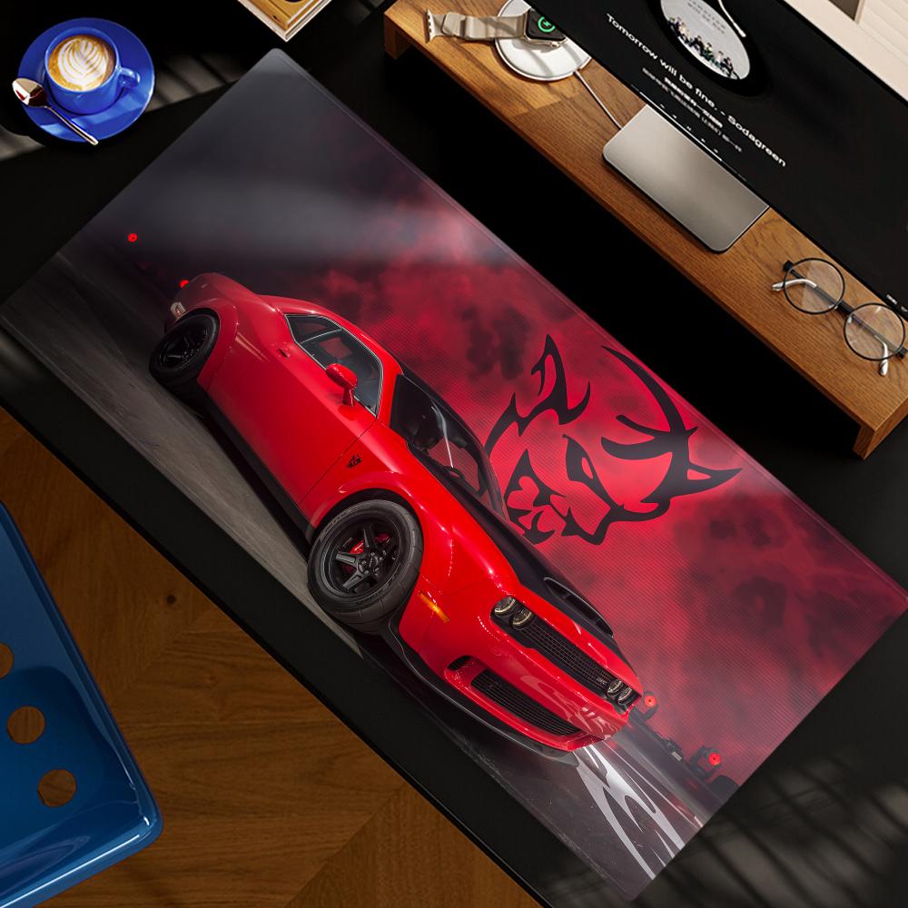 Desk Setup Laptop - D-DodgeS Car Cool Mouse Pad XXL