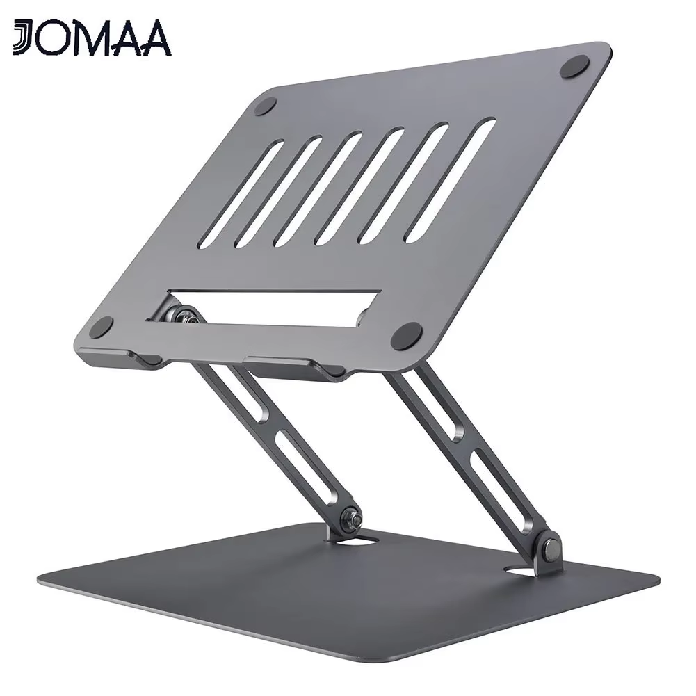 Desk Setup Riser - Jomaa Adjustable Laptop Stand Portable Aluminum