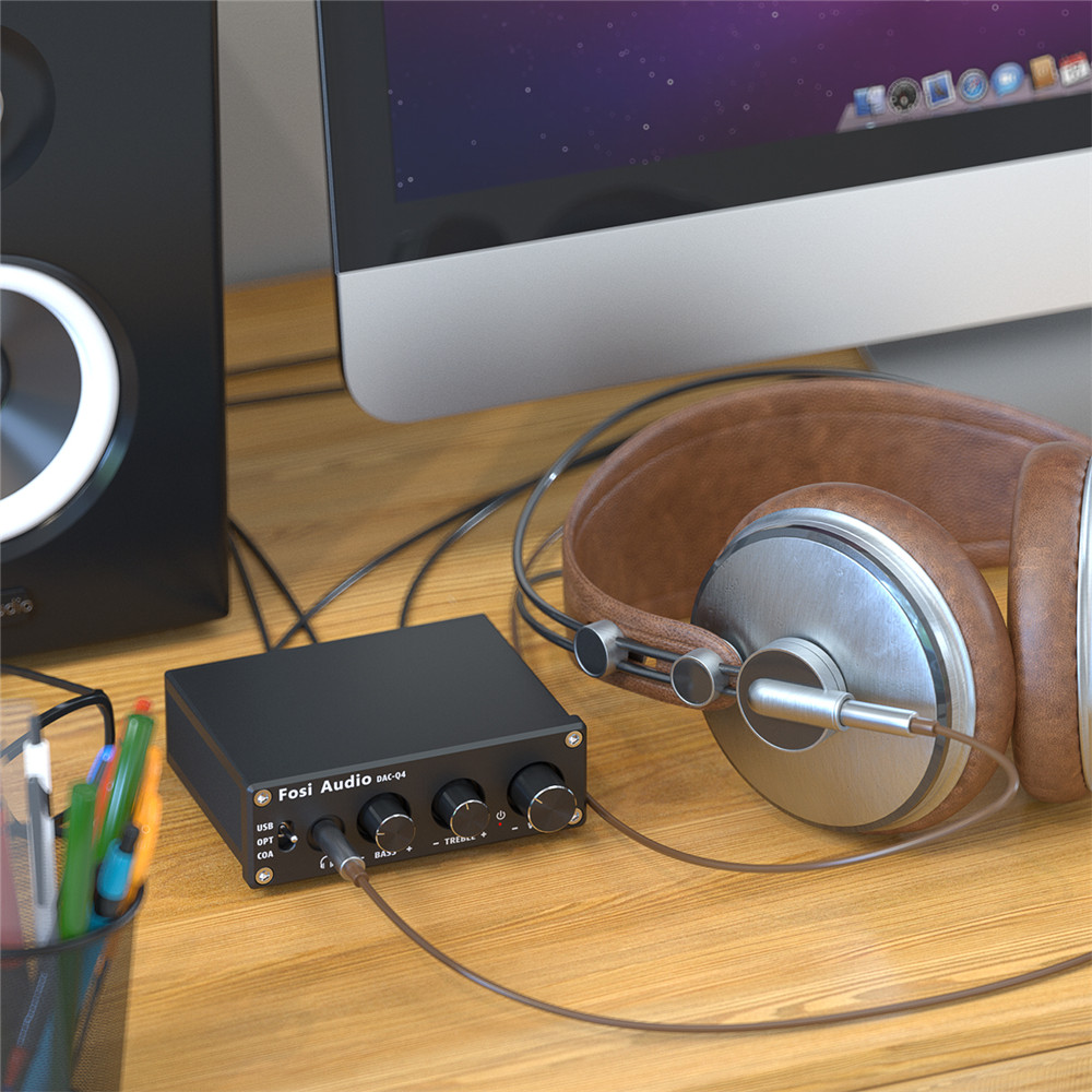 Fosi Audio Q4 Mini Stereo USB  - Desk Setup Speakers review and price