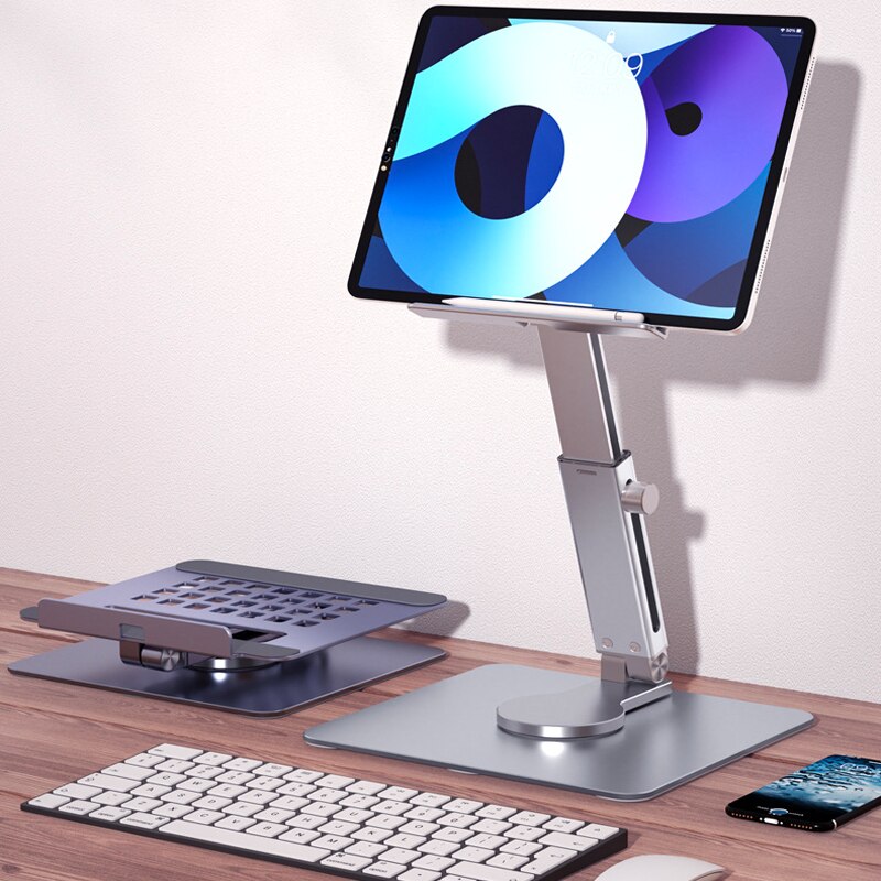 Aluminum Tablet Stand 360°Rota - Desk Setup Riser review and price
