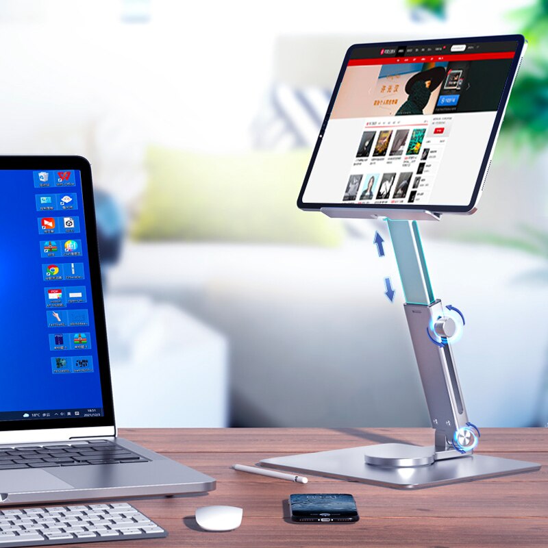 Aluminum Tablet Stand 360°Rota - Desk Setup Riser review and price