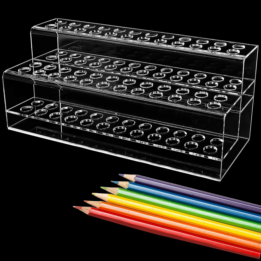 Transparent Acrylic Pen Holder - Desk Setup Home review and price