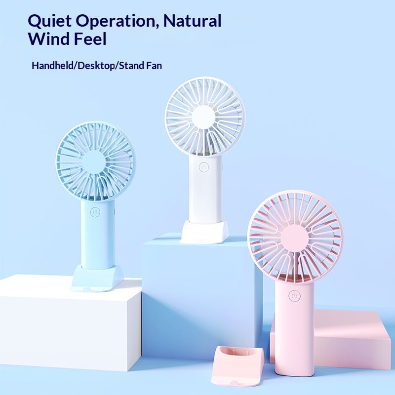 Mini Handheld Fan, 3 In 1 Port - Desk Setup Home review and price