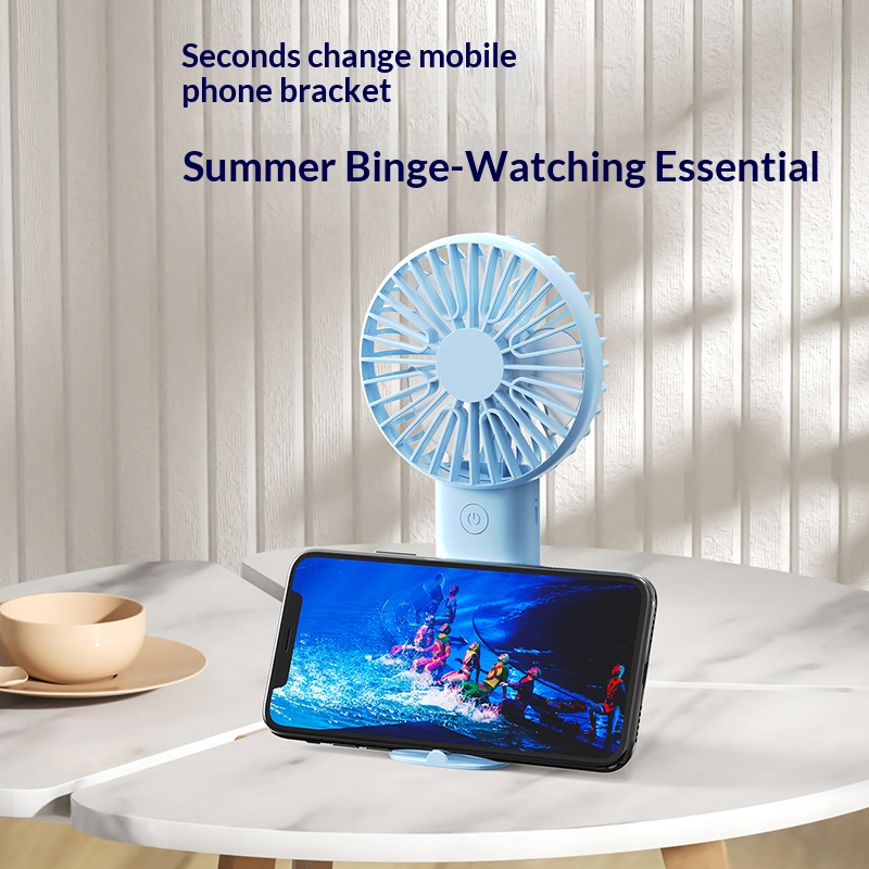Mini Handheld Fan, 3 In 1 Port - Desk Setup Home review and price
