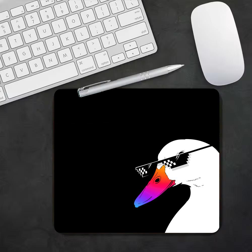Cute White Goose  Pattern Smal - Desk Setup Background review and price