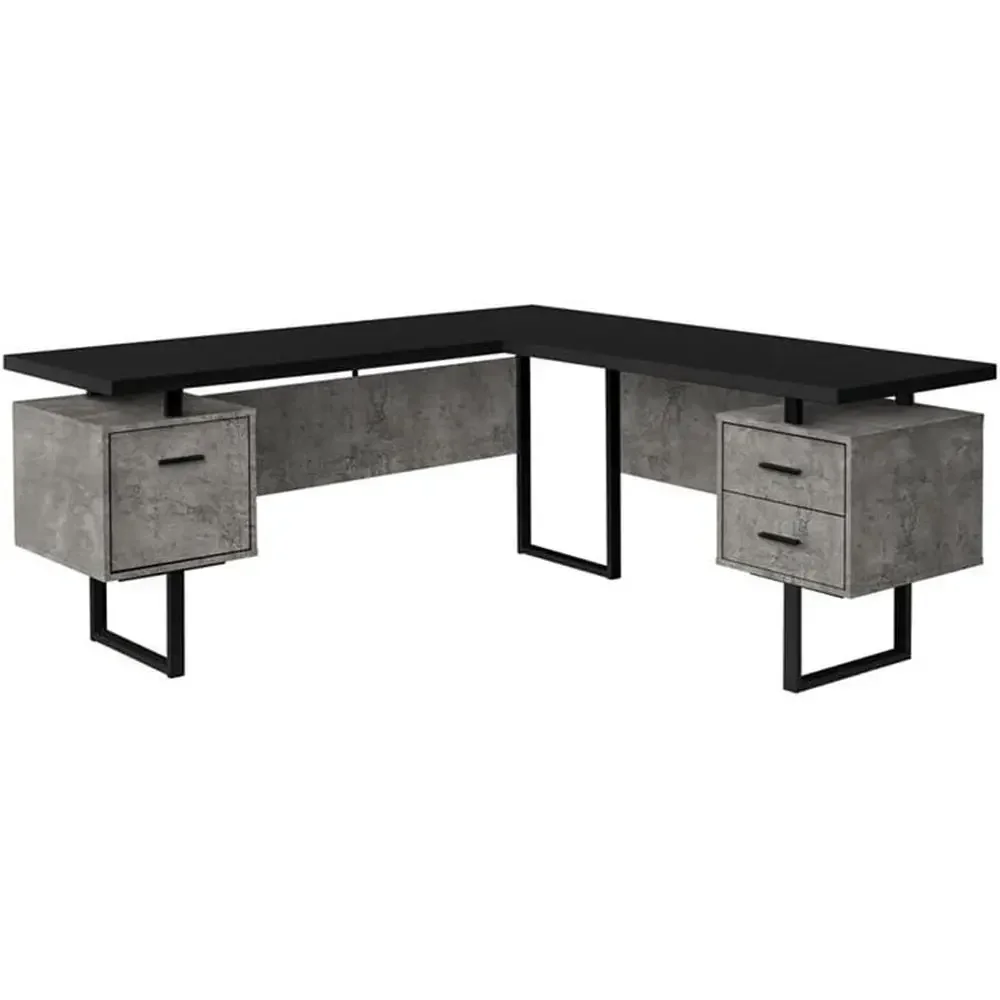 L-Shaped 70 Computer Desk with - Desk Setup In Office review and price