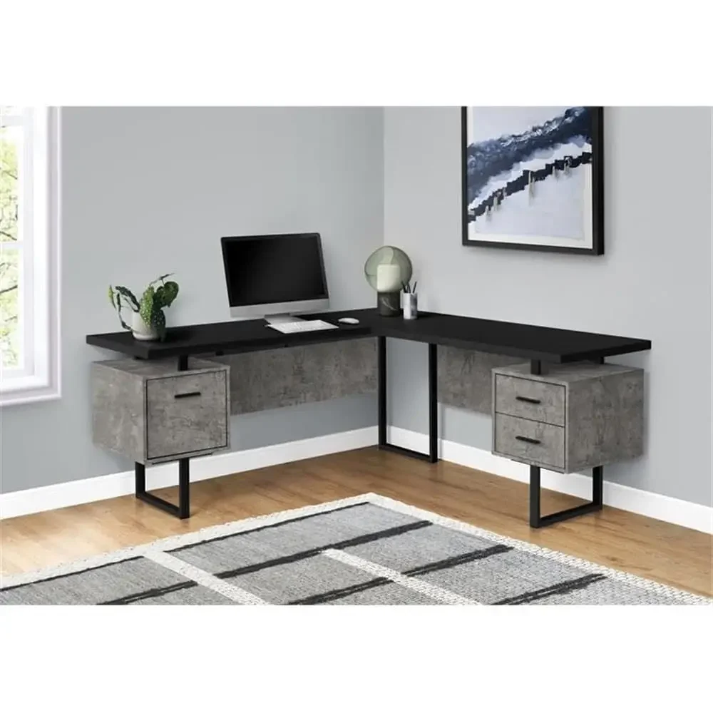 L-Shaped 70 Computer Desk with - Desk Setup In Office review and price