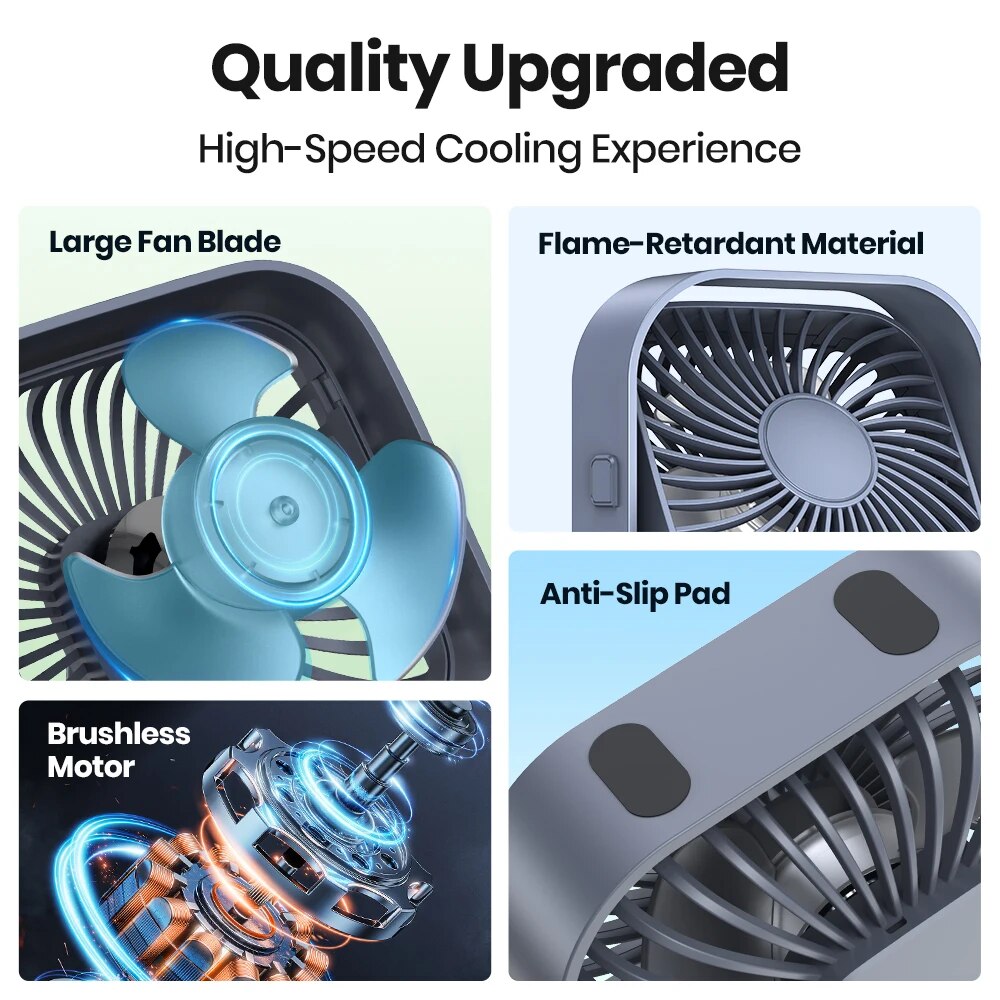 TOPK USB Desk Fan,Strong Airfl - Fan Desk Small Usb review and price