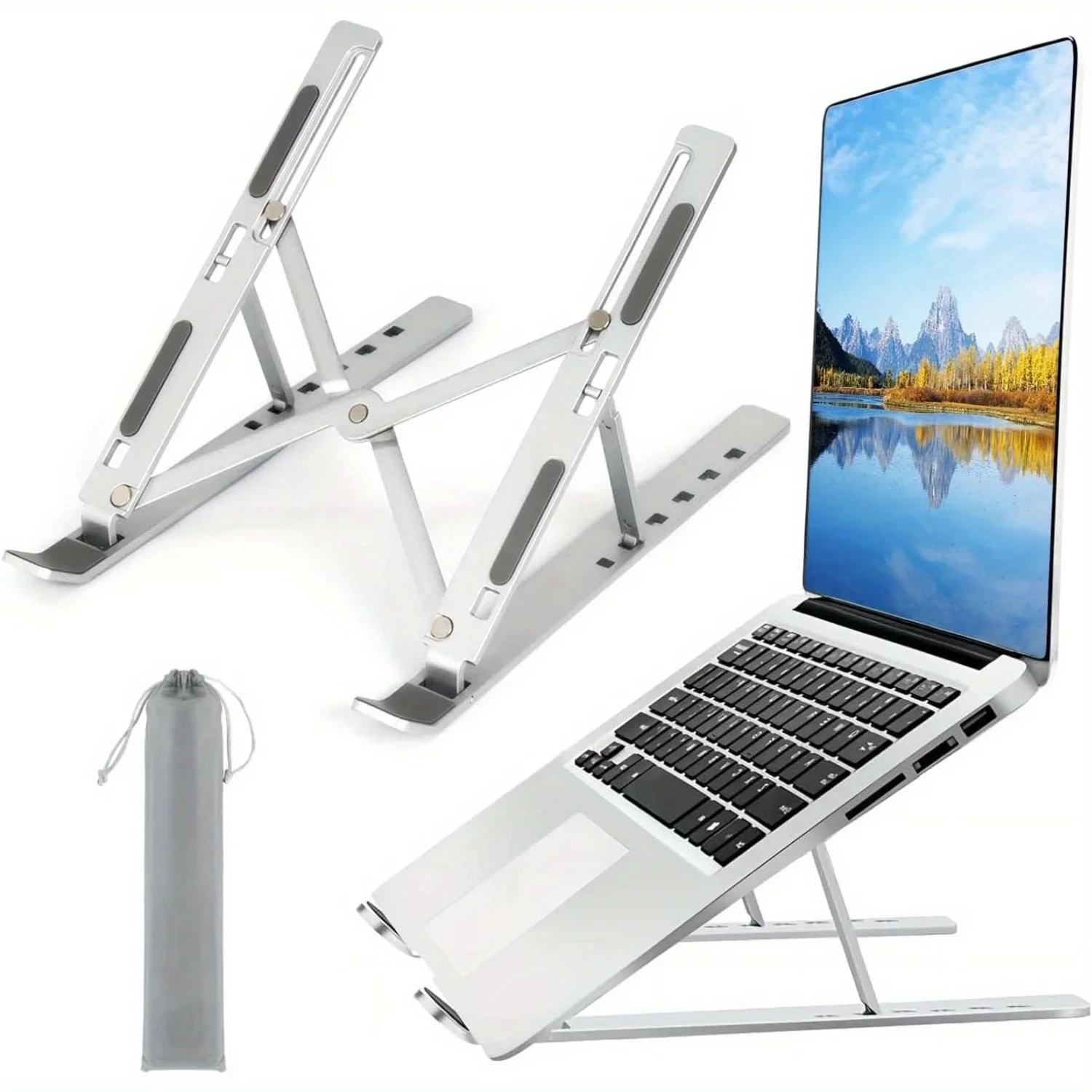 Foldable Aluminum Laptop Riser - Desk Setup Riser review and price