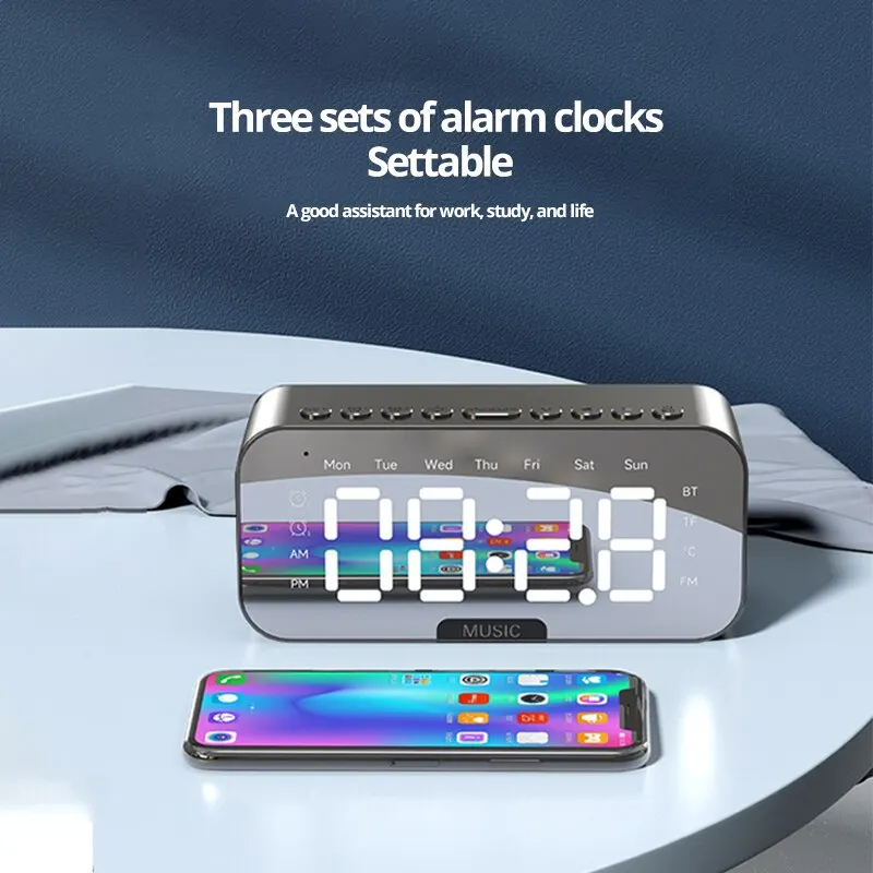 1pc LED Digital Alarm Clock wi - Desk Setup Speakers review and price