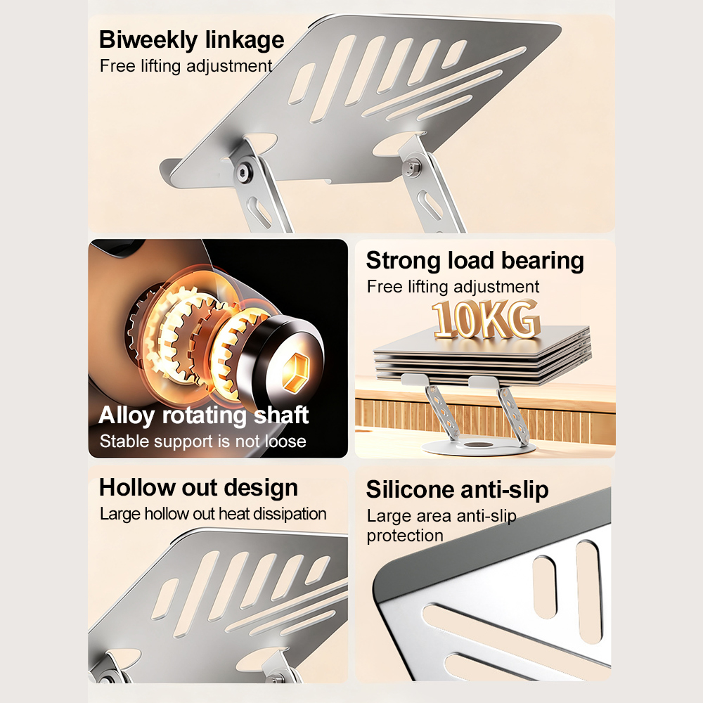 360° Rotating Laptop Stand Adj - Desk Setup Home review and price