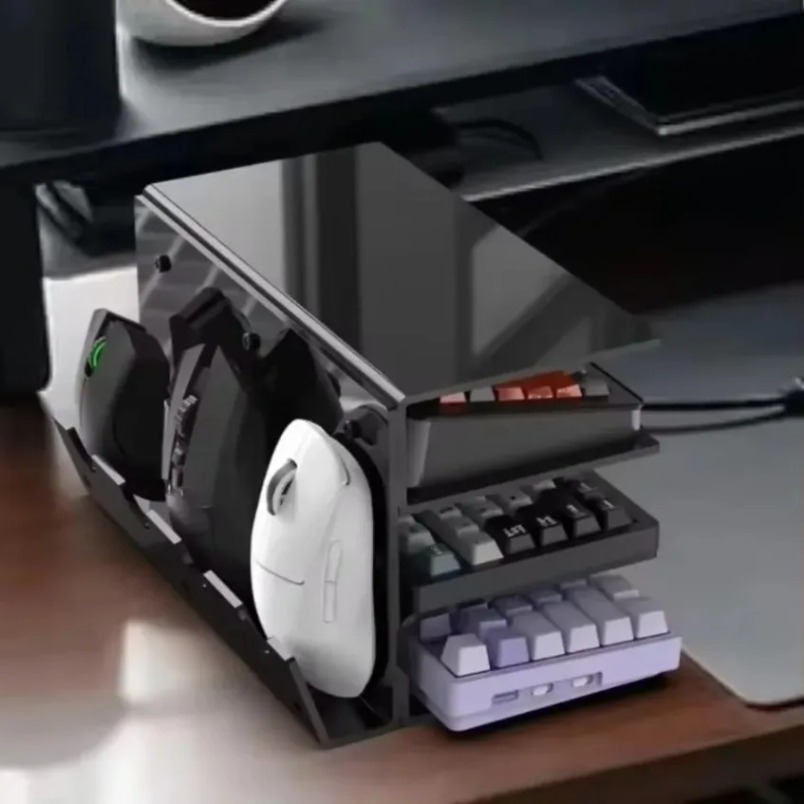 Keyboard Stand 3 Tier Acrylic  - Desk Setup Home review and price