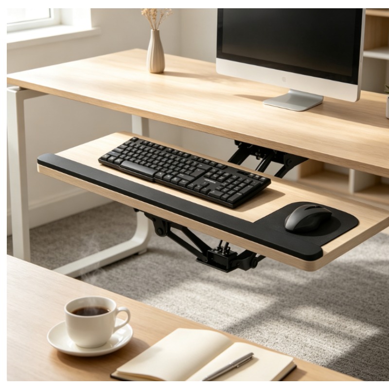 Keyboard Tray Under Desk Slidi - Desk Setup Home review and price