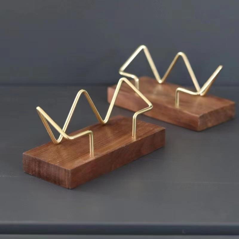 【A8】Wooden Business Card Holde - Desk Setup Home review and price