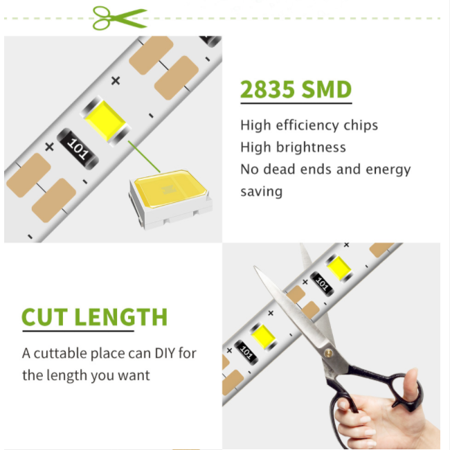 USB LED Strip Lamp 2835SMD DC5 - Desk Setup Background review and price