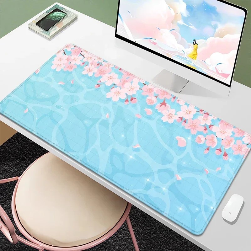 VIKAMA Cherry Blossom Large Mo - Desk Setup Girly review and price