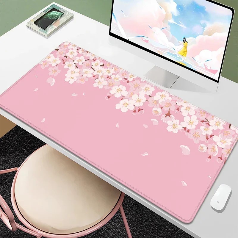 VIKAMA Cherry Blossom Large Mo - Desk Setup Girly review and price