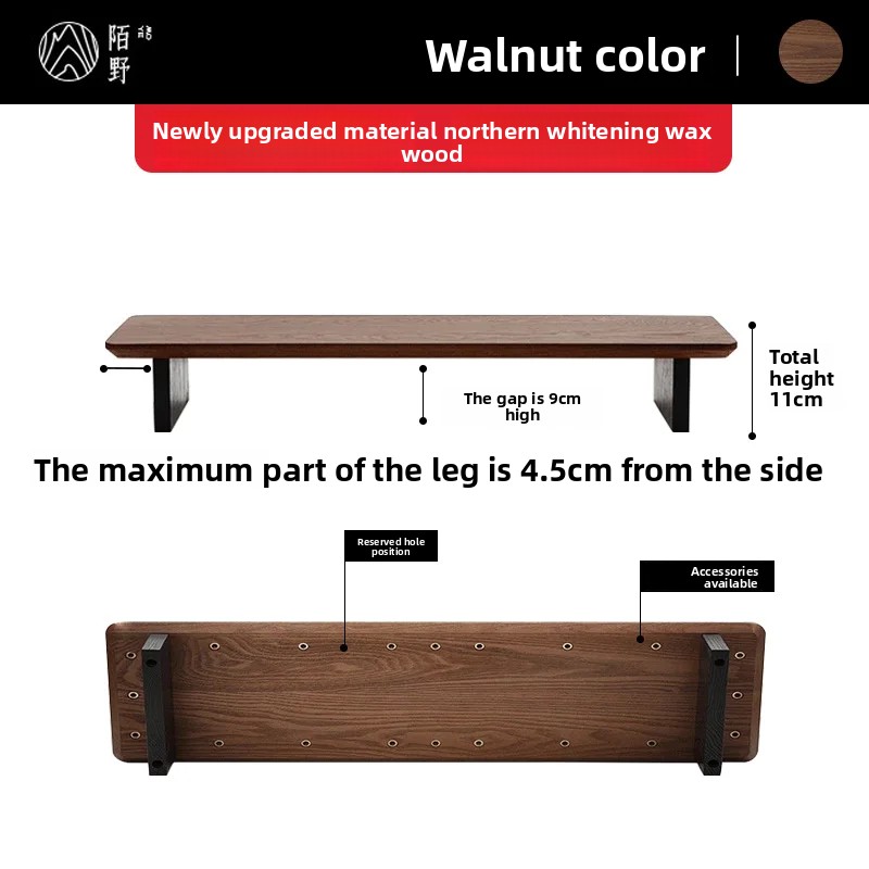 Solid Wood Monitor Riser Stand - Desk Setup Riser review and price