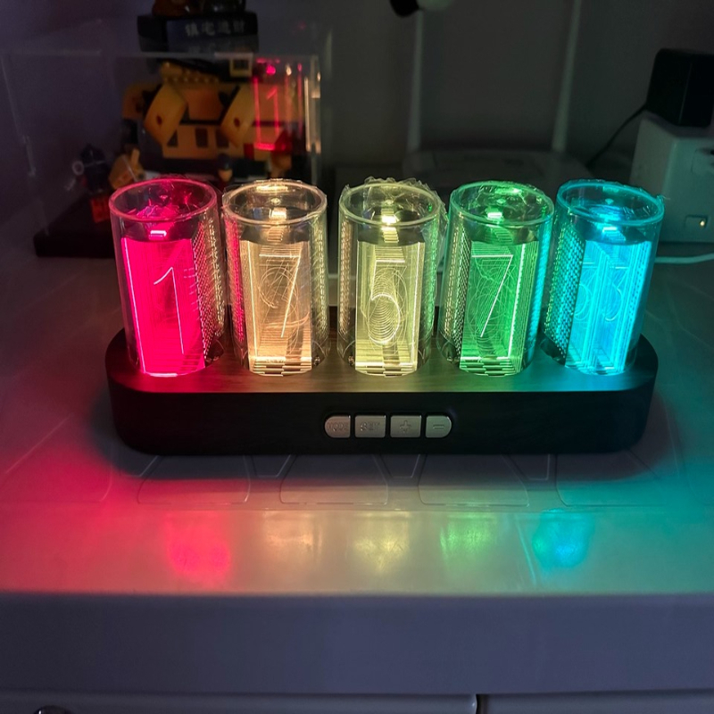 LED Nixie Tube Clock RGB Gamin - Desk Setup Youtube review and price