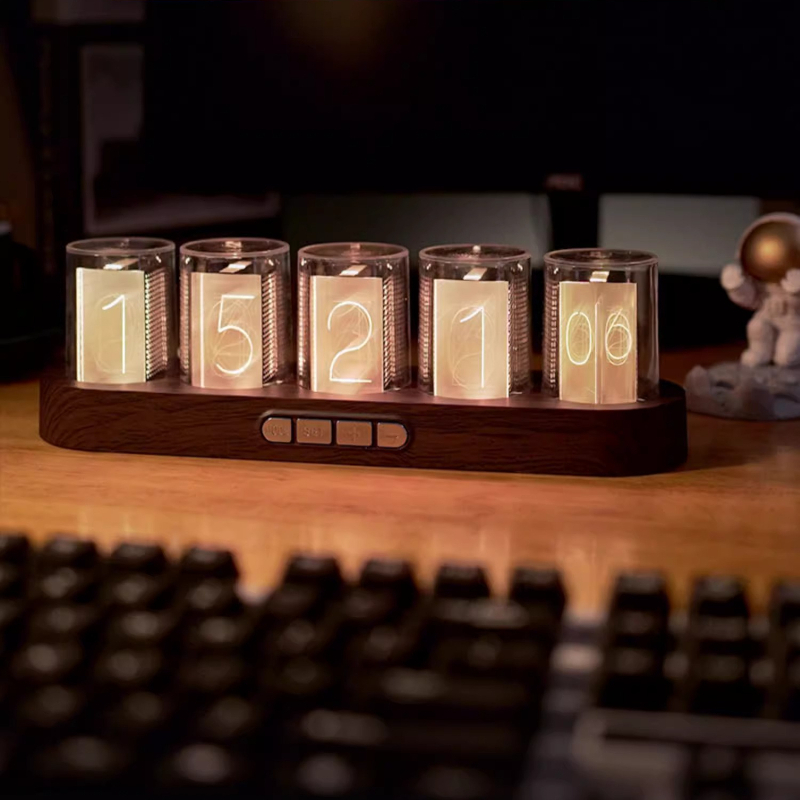 LED Nixie Tube Clock RGB Gamin - Desk Setup Youtube review and price
