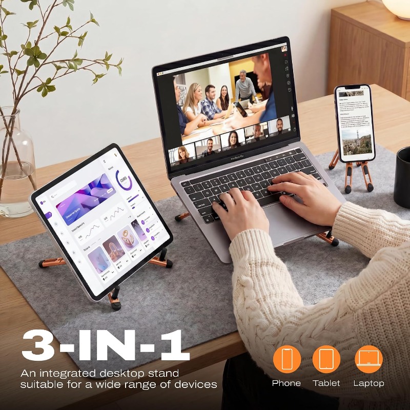 3-in-1 Magnetic Foldable Stand - Desk Setup Home review and price