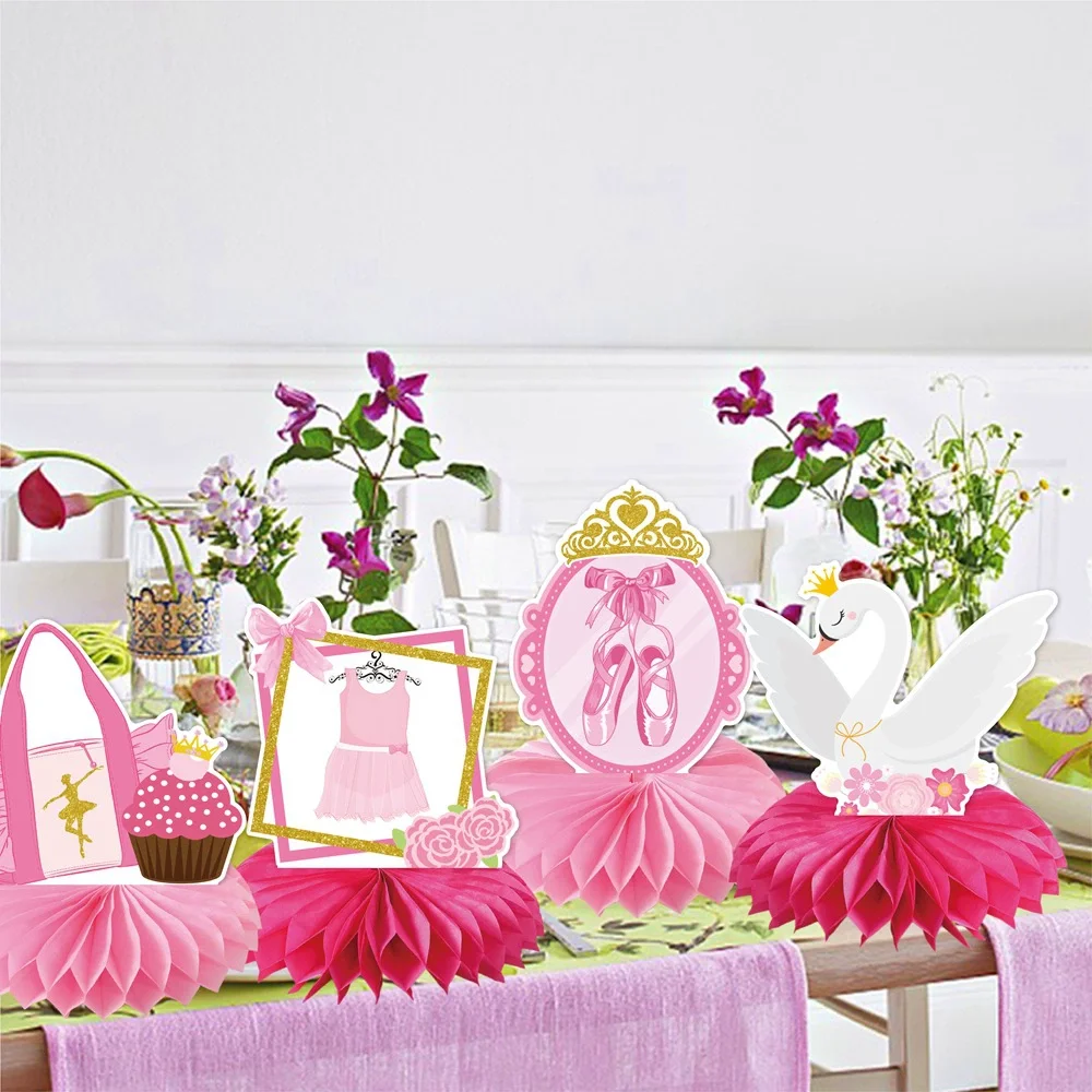 9Pcs Pink Bow Ballet Theme Des - Desk Setup Background review and price