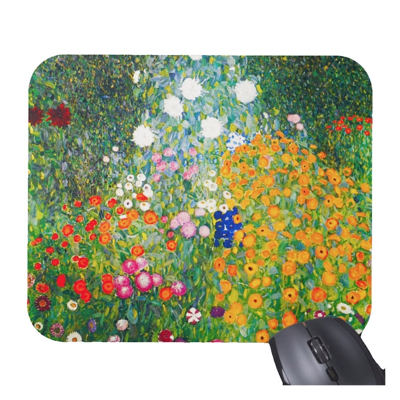 Gustav Klimt Flowers Floral Mo - Desk Setup Accessories Aesthetic review and price