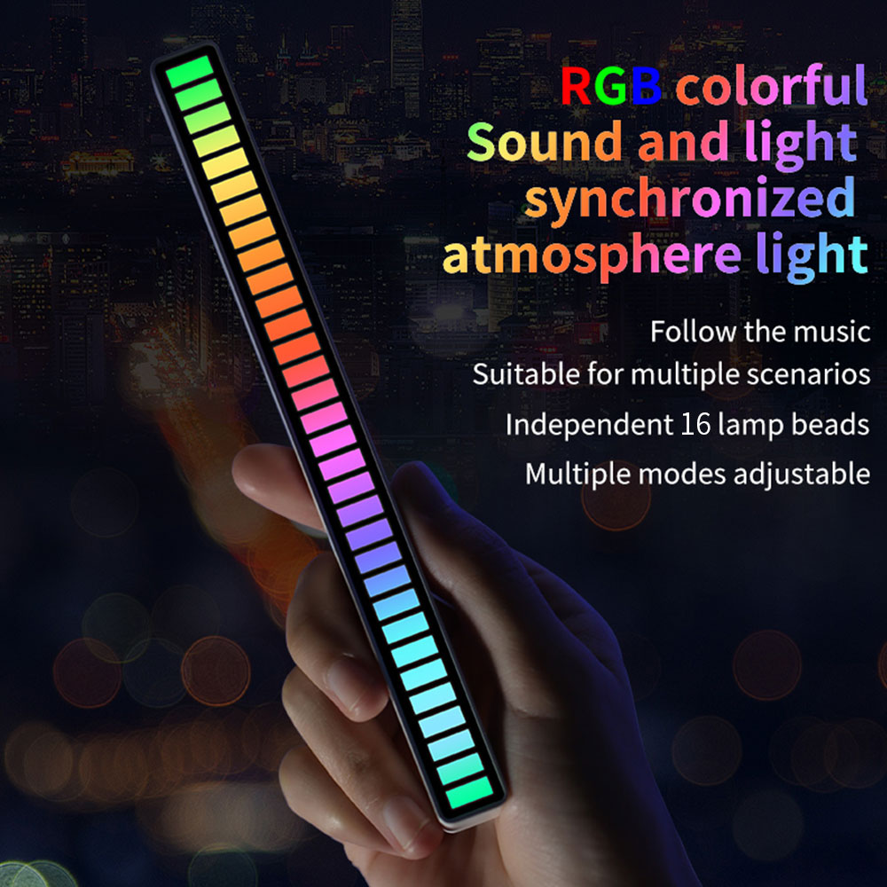 16 LEDS RGB LED Light Bar App  - Desk Setup Background review and price