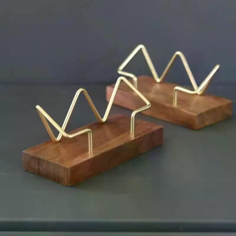 Wooden Business Card Holder Or - Desk Setup Home review and price