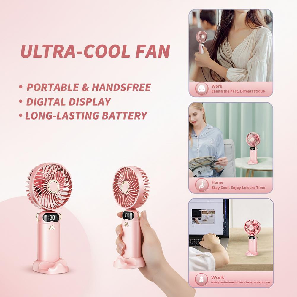 Portable Mini Fan With 6 Speed - Fan Desk Small Usb review and price