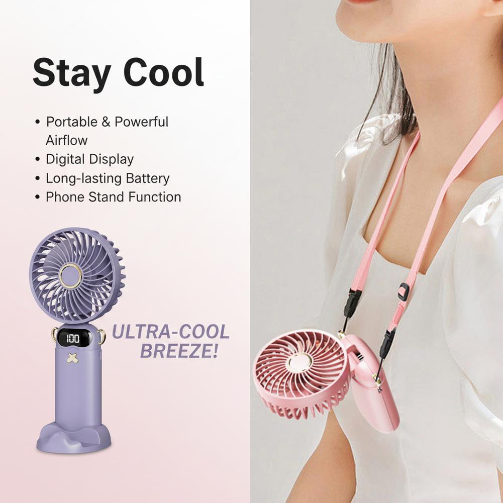 Portable Mini Fan With 6 Speed - Fan Desk Small Usb review and price