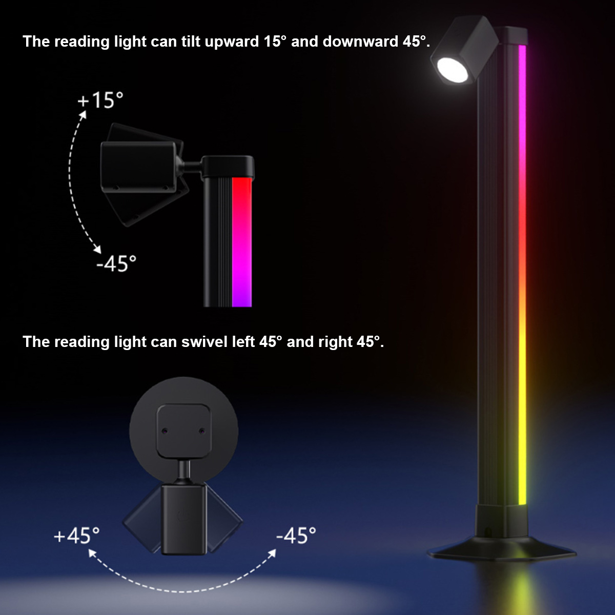 Smart Light Bar LED RGB Music  - Desk Setup Background review and price