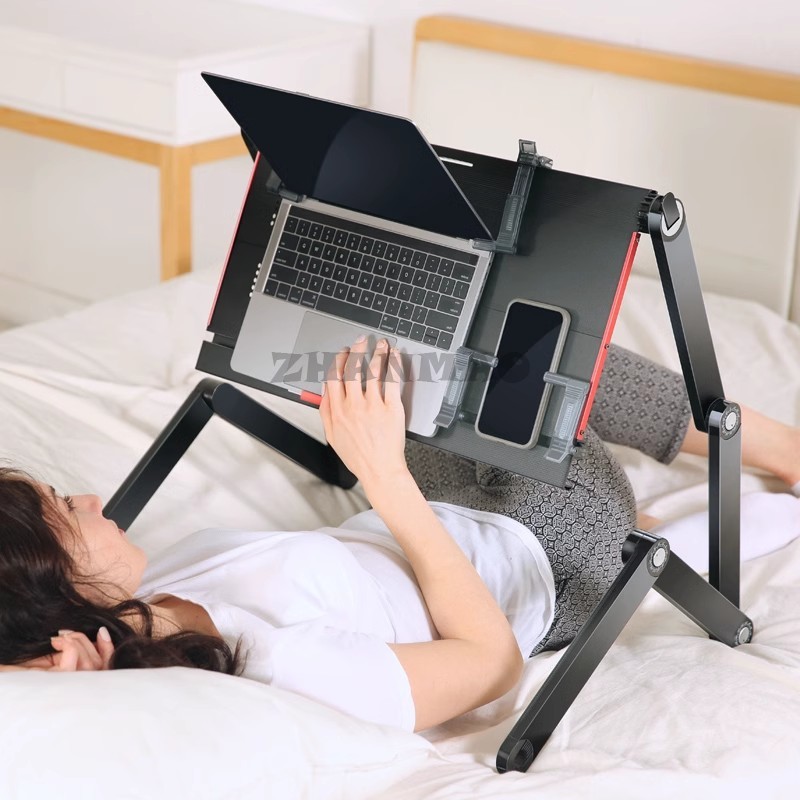 Lying Flat on The Bed, Laptop  - Desk Setup Laptop review and price