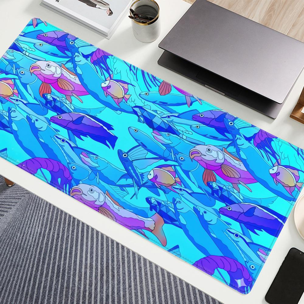 HD Printing Fish Rubber Mouse  - Desk Setup Laptop review and price